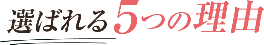 選ばれる5つの理由